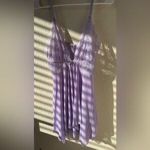 Lavender Fairycore Asymmetrical Hem Slip
